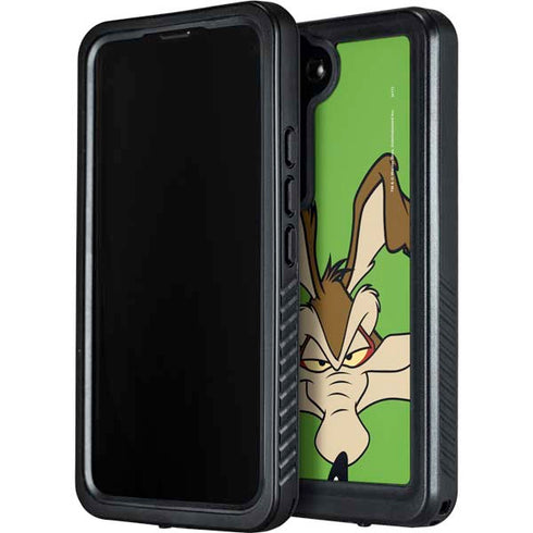 Looney Tunes Wile E Coyote Zoomed In Galaxy S24 Plus Waterproof Case
